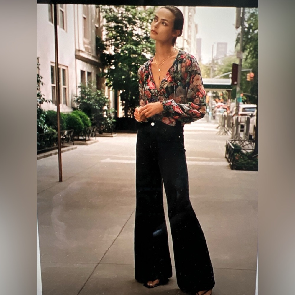 Frame Denim Dark Blue Wide Leg Jeans - Picture 6 of 8